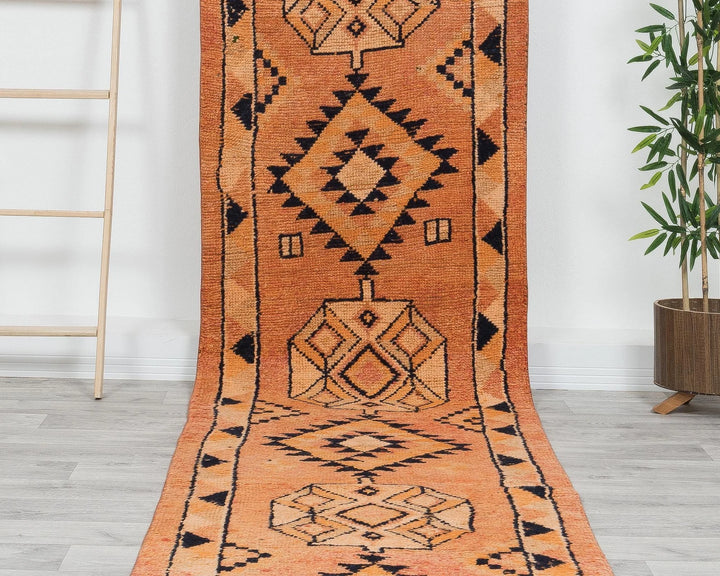 Multicolor Turkish Oushak Rug 2'8" x 12'2" Hand-Knotted | No. VR75879