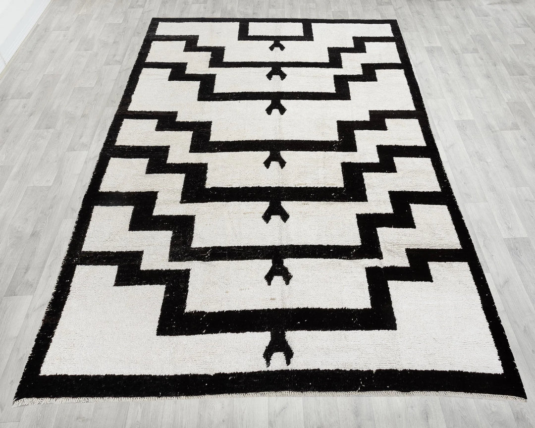 Black Vintage Turkish Rug 9' 5" x 12' 5" | No. VR76038