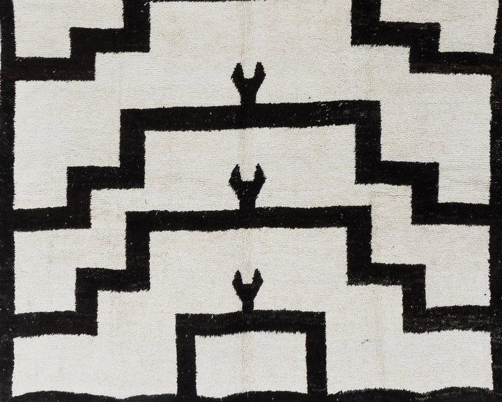 Black Vintage Turkish Rug 9' 5" x 12' 5" | No. VR76038