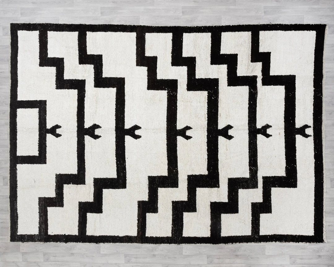 Black Vintage Turkish Rug 9' 5" x 12' 5" | No. VR76038
