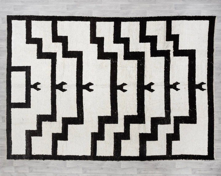 Black Vintage Turkish Rug 9' 5" x 12' 5" | No. VR76038