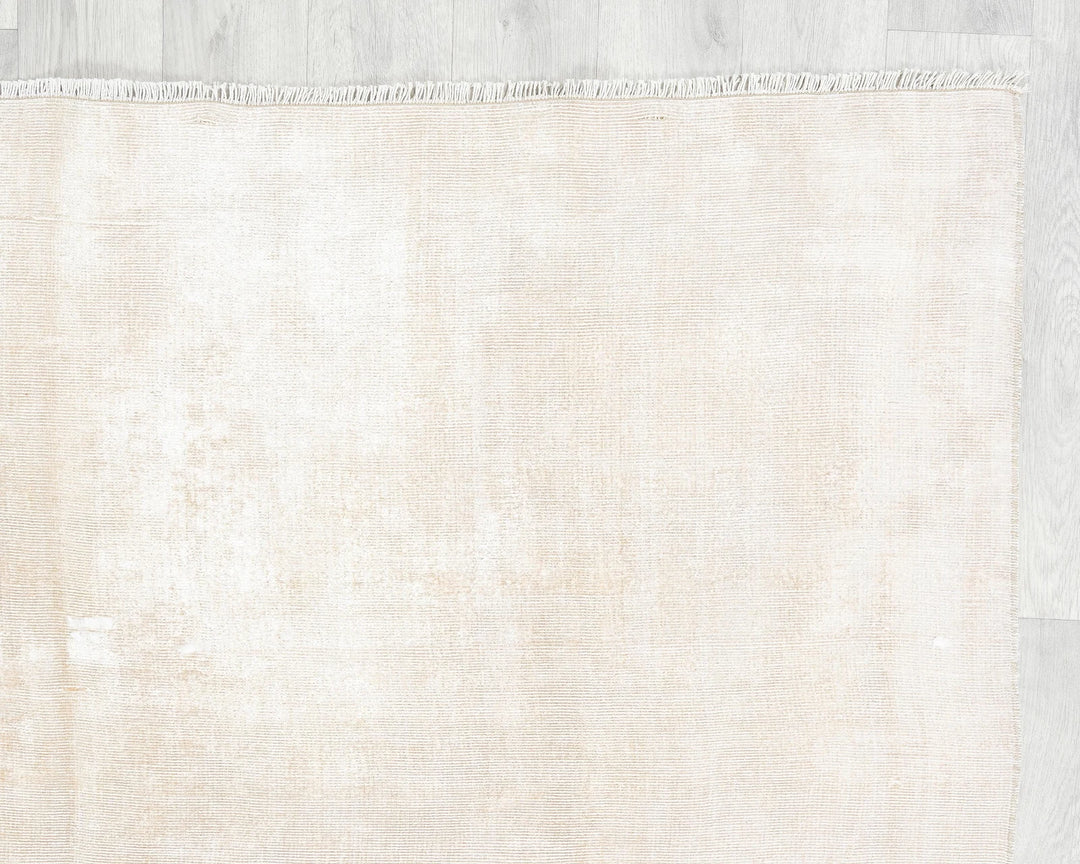 Beige Turkish Oushak Rug 5' 5" x 7' 8" Hand-Knotted | No. VR76050