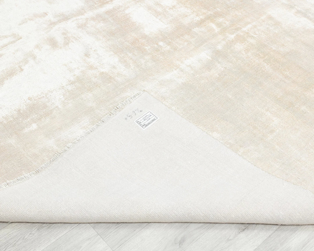 Beige Turkish Oushak Rug 5' 5" x 7' 8" Hand-Knotted | No. VR76050