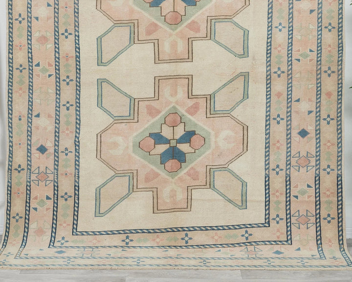 Multicolor Turkish Oushak Rug 5' 8" x 7' 7" Hand-Knotted | No. VR76164