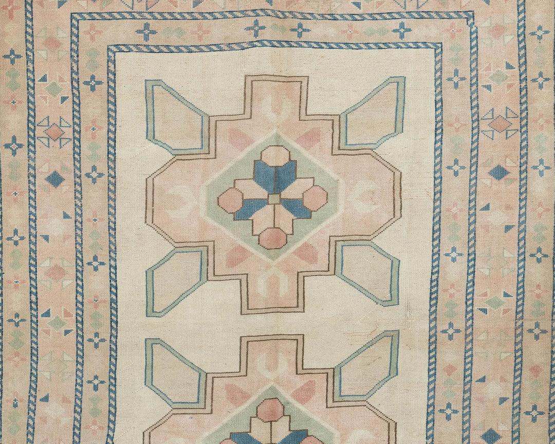 Multicolor Turkish Oushak Rug 5' 8" x 7' 7" Hand-Knotted | No. VR76164