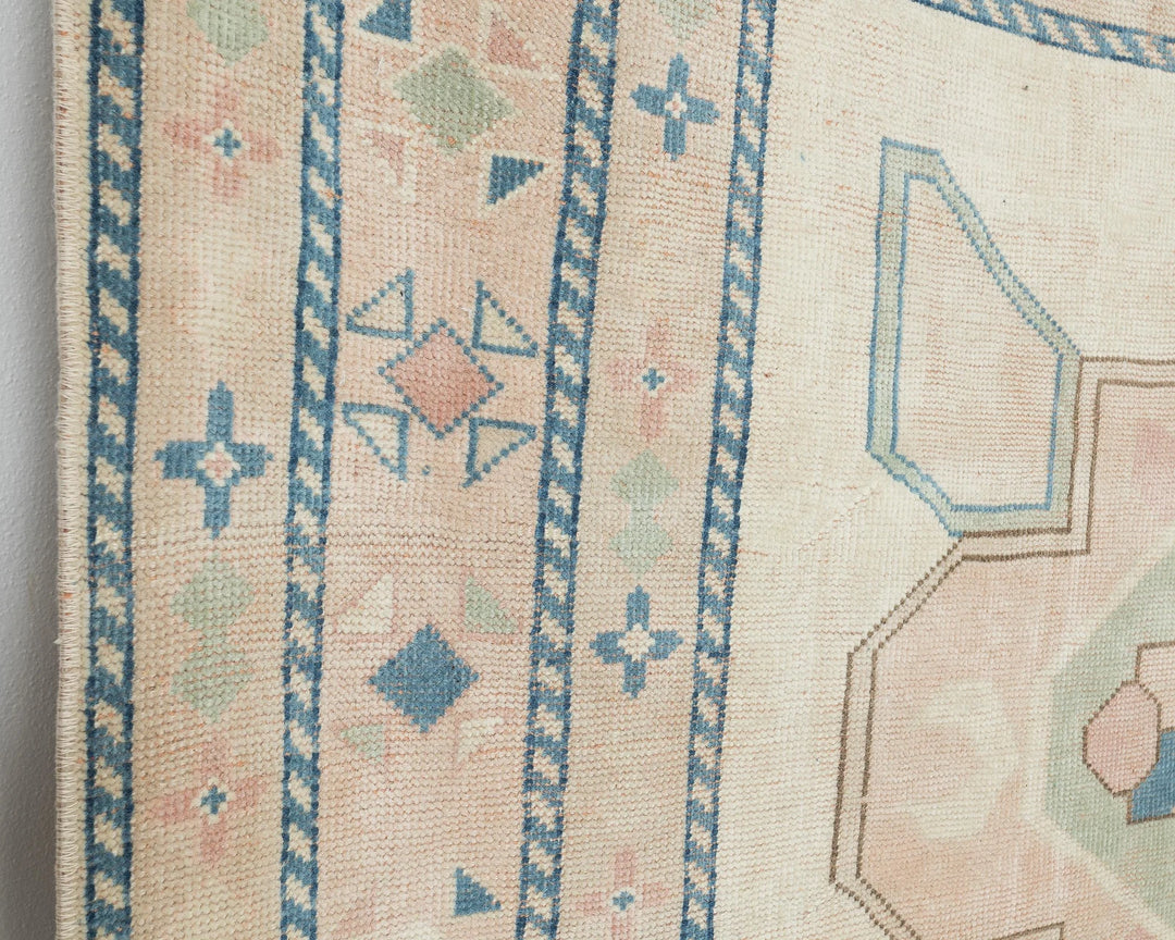 Multicolor Turkish Oushak Rug 5' 8" x 7' 7" Hand-Knotted | No. VR76164