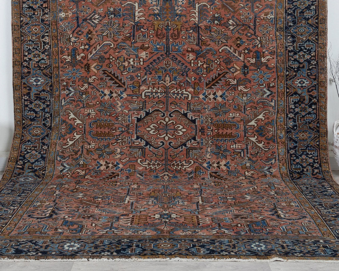 Multicolor Turkish Oushak Rug 8'7" x 11'2" Hand-Knotted view
