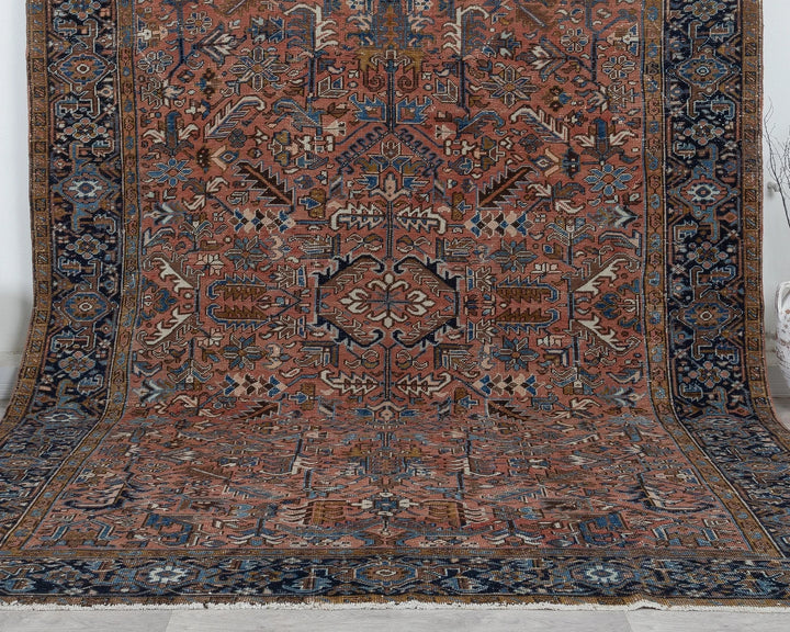 Multicolor Turkish Oushak Rug 8'7" x 11'2" Hand-Knotted view