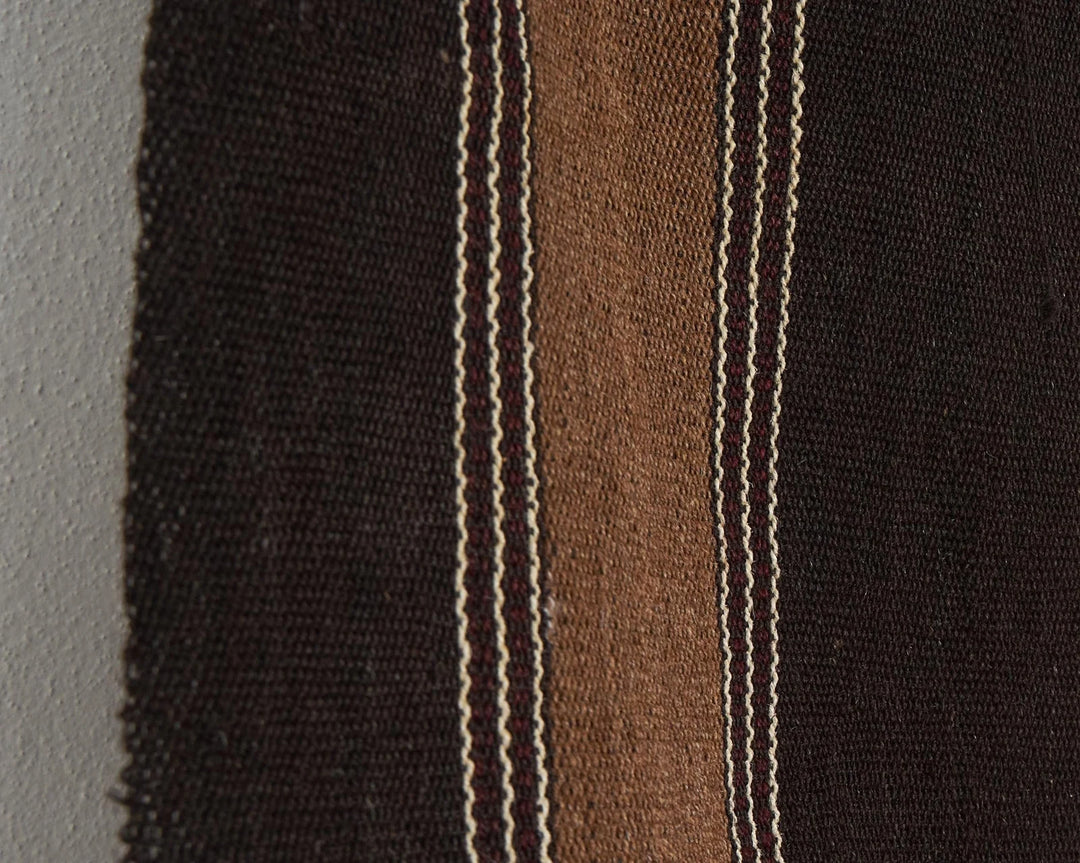 Brown Turkish Kilim Rug 9' 6" x 12' 10" Flat-Weave field