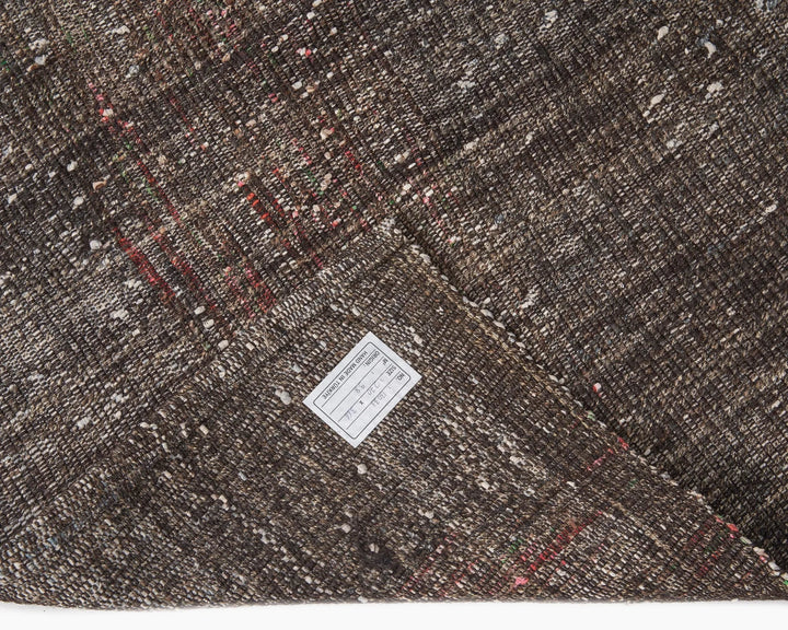 Brown Turkish Kilim Rug 8' 10" x 12' Flat-Weave | No. VR76768