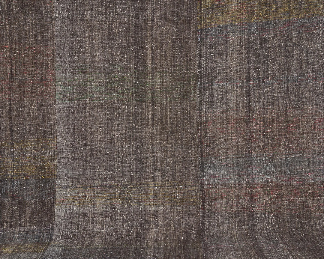 Brown Turkish Kilim Rug 8' 10" x 12' Flat-Weave | No. VR76768