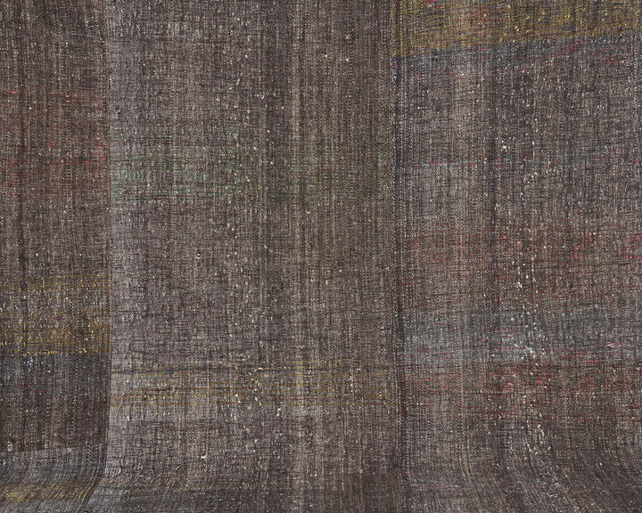 Brown Turkish Kilim Rug 8' 10" x 12' Flat-Weave | No. VR76768