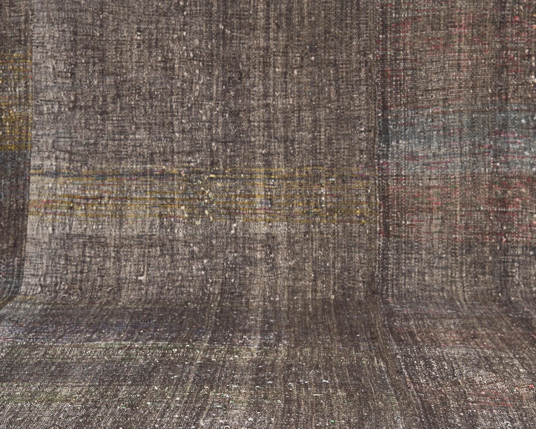 Brown Turkish Kilim Rug 8' 10" x 12' Flat-Weave | No. VR76768