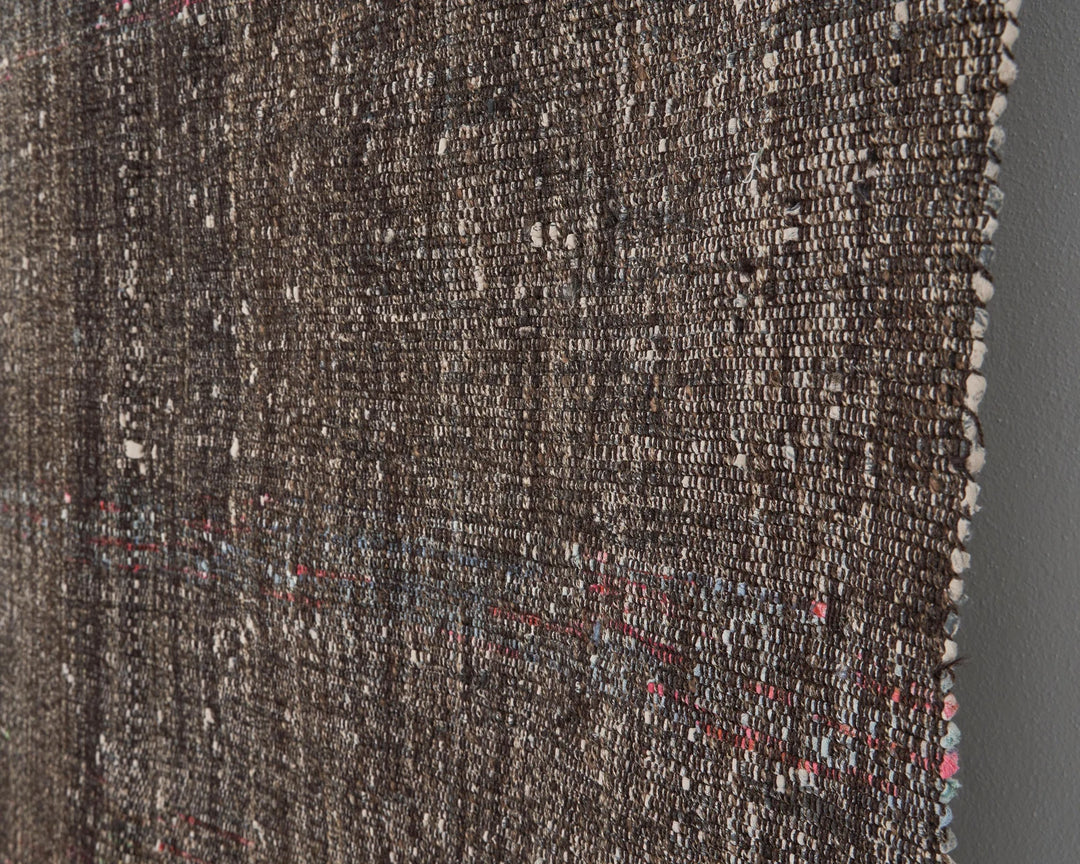 Brown Turkish Kilim Rug 8' 10" x 12' Flat-Weave | No. VR76768