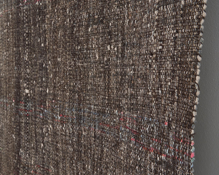 Brown Turkish Kilim Rug 8' 10" x 12' Flat-Weave | No. VR76768