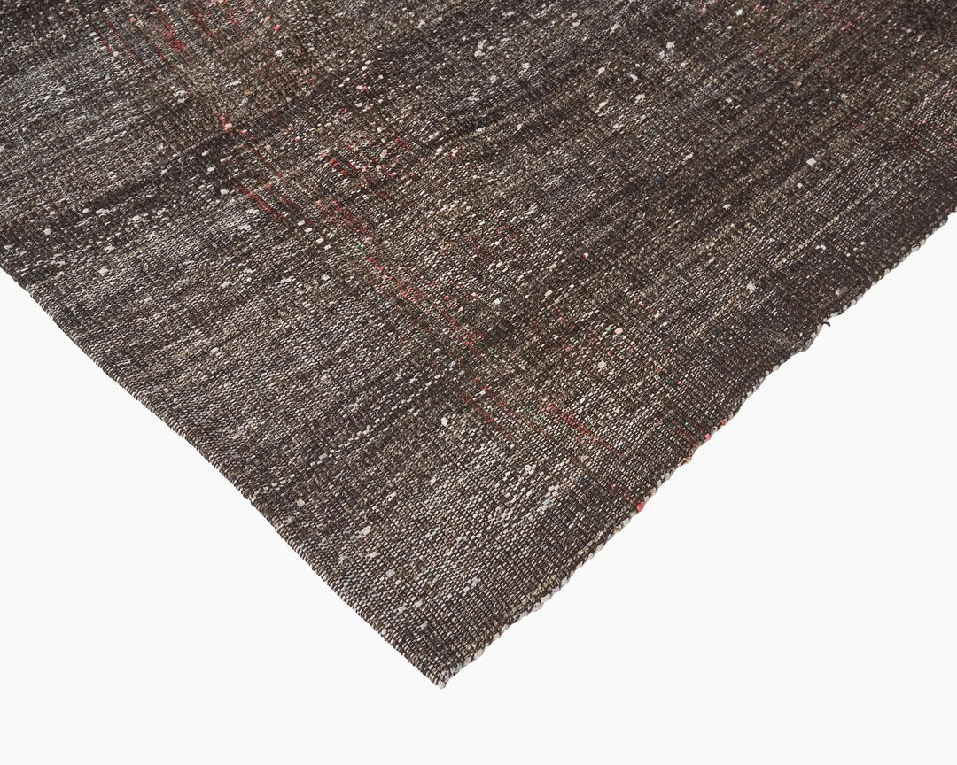 Brown Turkish Kilim Rug 8' 10" x 12' Flat-Weave | No. VR76768