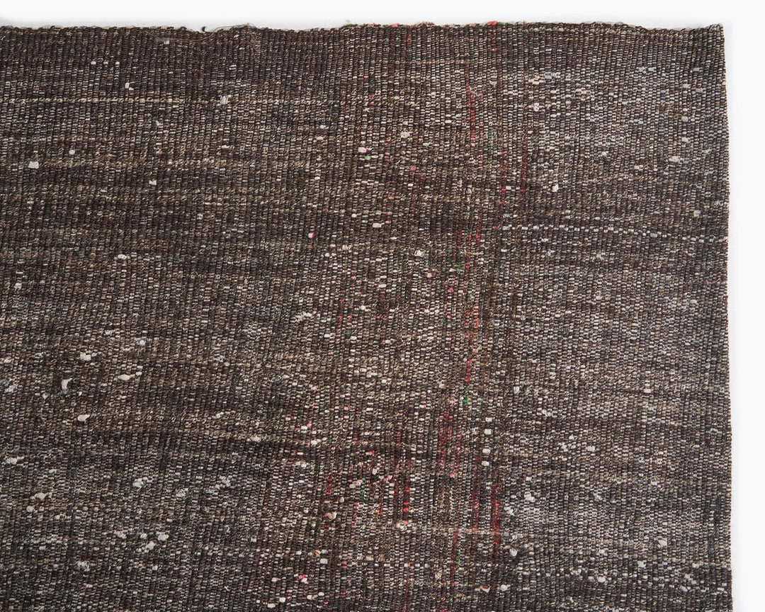 Brown Turkish Kilim Rug 8' 10" x 12' Flat-Weave | No. VR76768