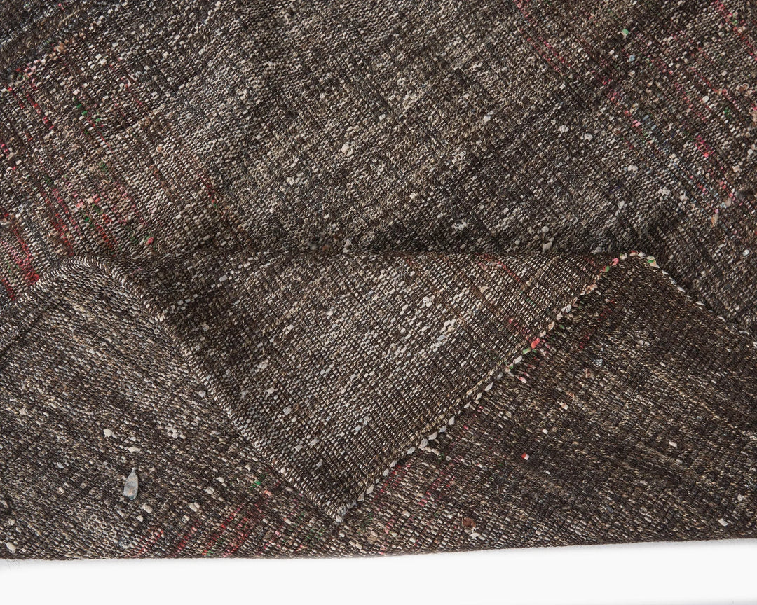 Brown Turkish Kilim Rug 8' 10" x 12' Flat-Weave | No. VR76768