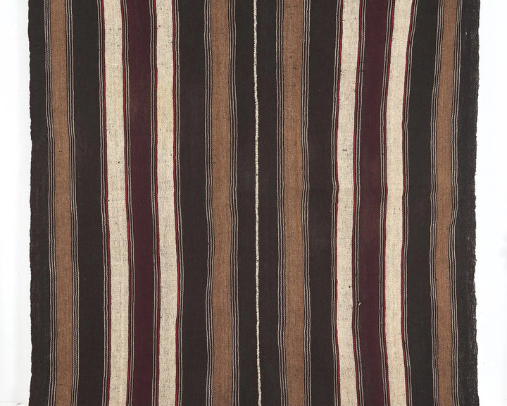 Brown Turkish Kilim Rug 5' 1" x 7' 5" Flat-Weave | No. VR76769