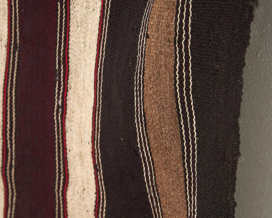 Brown Turkish Kilim Rug 5' 1" x 7' 5" Flat-Weave | No. VR76769