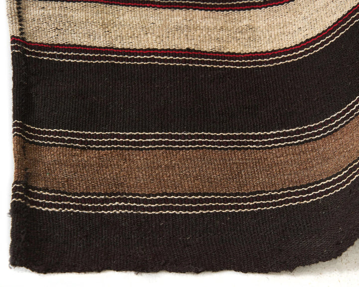 Brown Turkish Kilim Rug 5' 1" x 7' 5" Flat-Weave | No. VR76769
