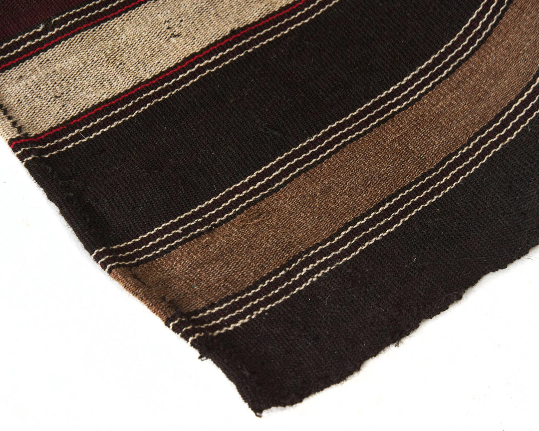 Brown Turkish Kilim Rug 5' 1" x 7' 5" Flat-Weave | No. VR76769