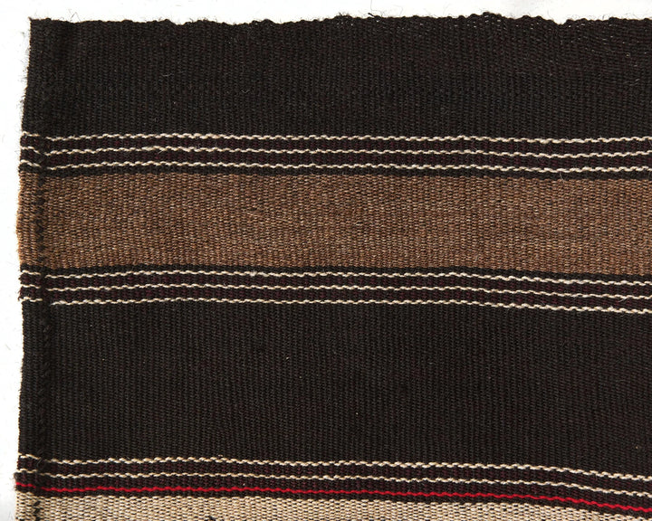 Brown Turkish Kilim Rug 5' 1" x 7' 5" Flat-Weave | No. VR76769