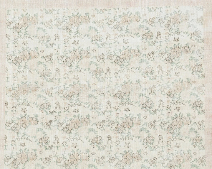 Beige Turkish Oushak Rug 6' 5" x 10' 7" Hand-Knotted view