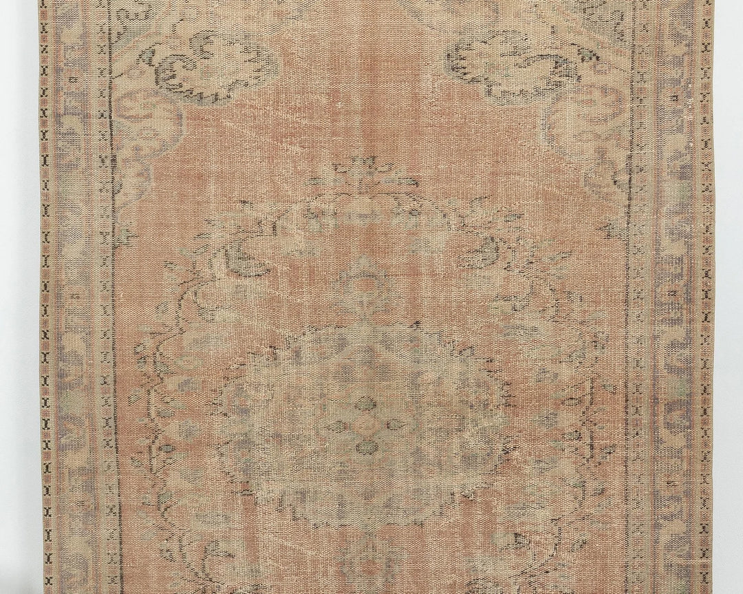 Multicolor Turkish Oushak Rug 5'8" x 8'5" Hand-Knotted | No. VR76900