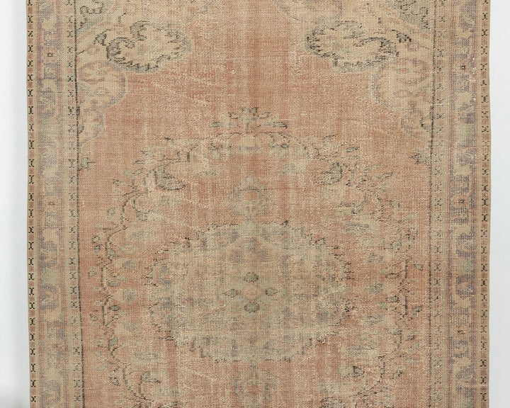 Multicolor Turkish Oushak Rug 5'8" x 8'5" Hand-Knotted | No. VR76900