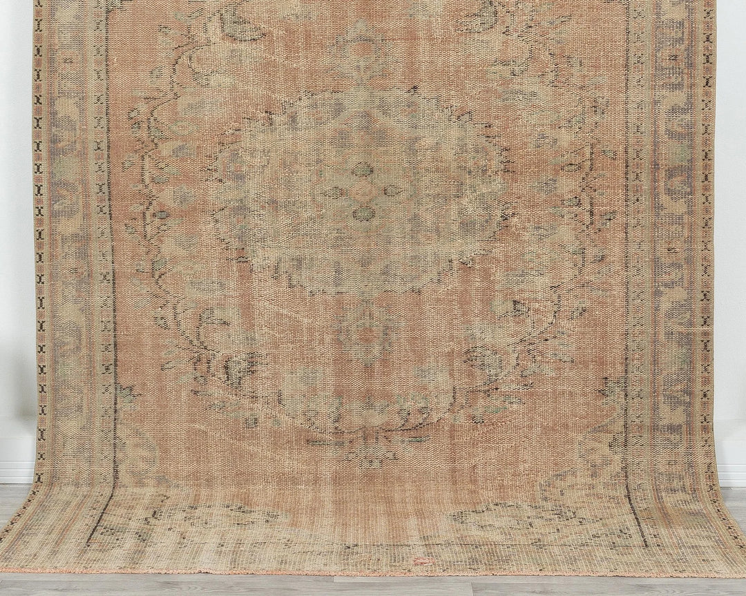 Multicolor Turkish Oushak Rug 5'8" x 8'5" Hand-Knotted | No. VR76900