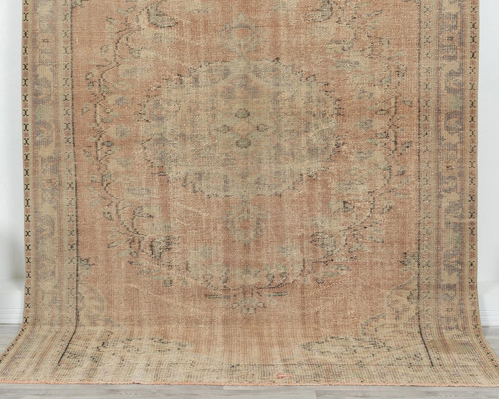 Multicolor Turkish Oushak Rug 5'8" x 8'5" Hand-Knotted | No. VR76900