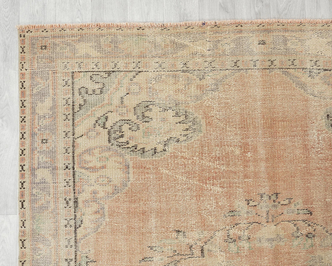 Multicolor Turkish Oushak Rug 5'8" x 8'5" Hand-Knotted | No. VR76900