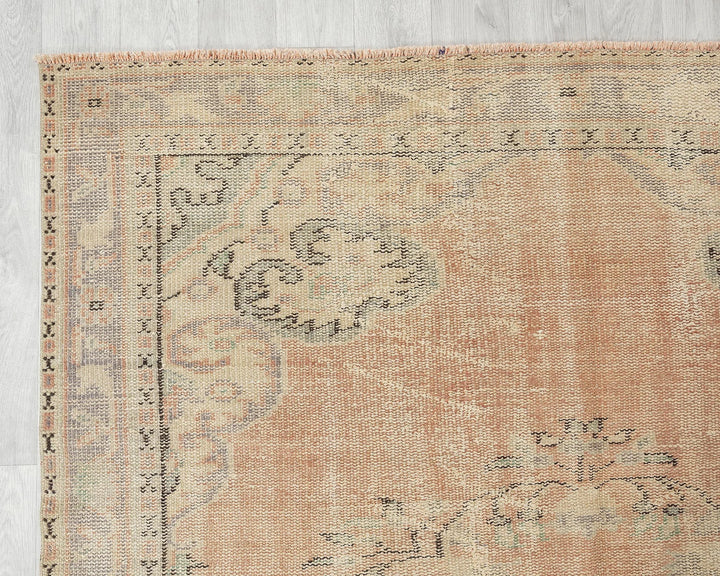 Multicolor Turkish Oushak Rug 5'8" x 8'5" Hand-Knotted | No. VR76900