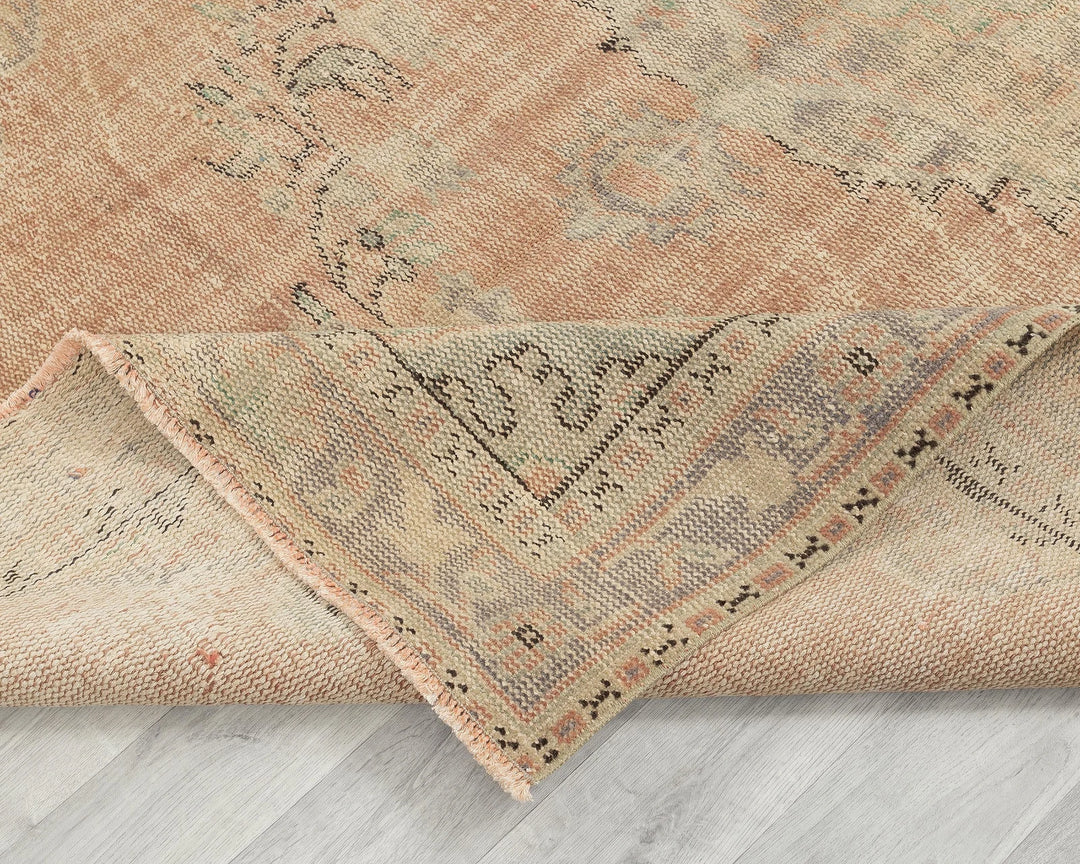 Multicolor Turkish Oushak Rug 5'8" x 8'5" Hand-Knotted | No. VR76900