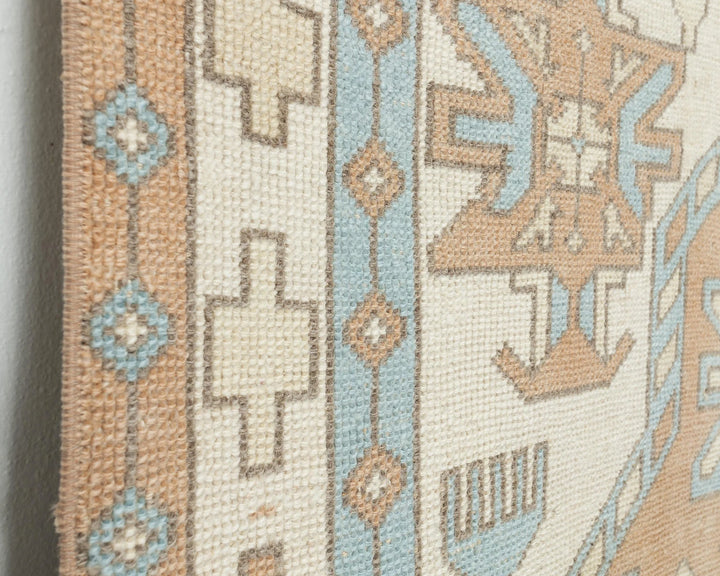 Multicolor Turkish Oushak Rug 4' 3" x 6' 5" Hand-Knotted | No. VR77054