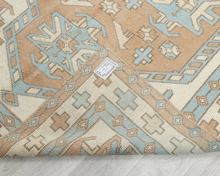 Multicolor Turkish Oushak Rug 4' 3" x 6' 5" Hand-Knotted | No. VR77054