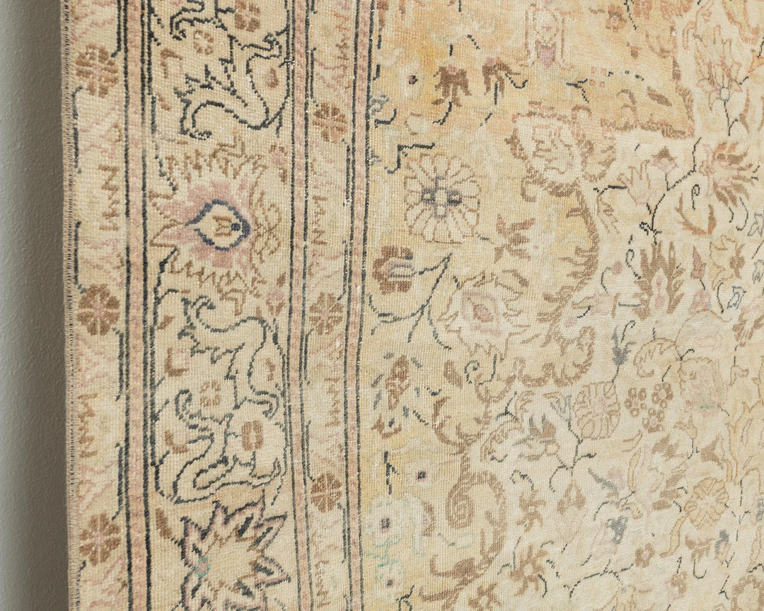 Multicolor Turkish Oushak Rug 6'7" x 9'8" Hand-Knotted | No. VR77091