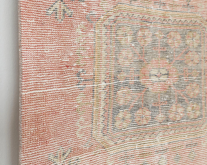 Multicolor Turkish Vintage Rug 3' 4" x 12' 4" Hand-Knotted | No. VR77150