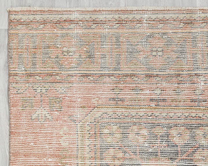 Multicolor Turkish Vintage Rug 3' 4" x 12' 4" Hand-Knotted | No. VR77150