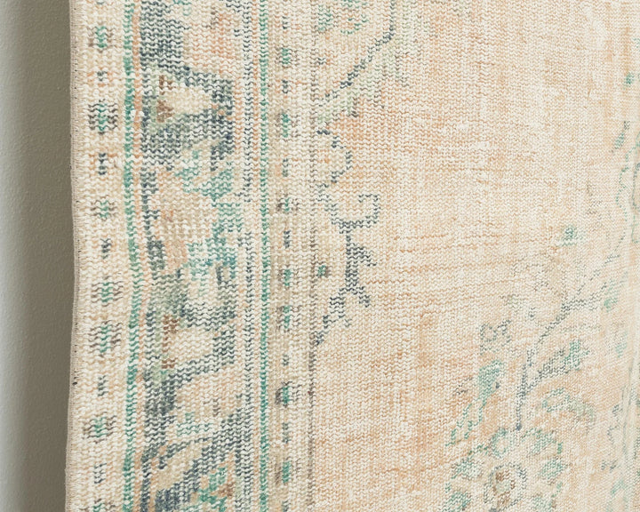 Beige Turkish Oushak Rug 5'6" x 9' Hand-Knotted | No. VR77165