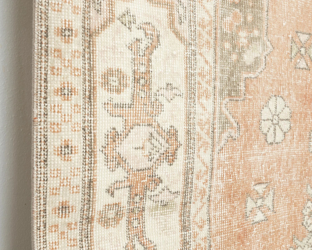 Multicolor Turkish Oushak Rug 6'11" x 3'11" Hand-Knotted | No. VR77207