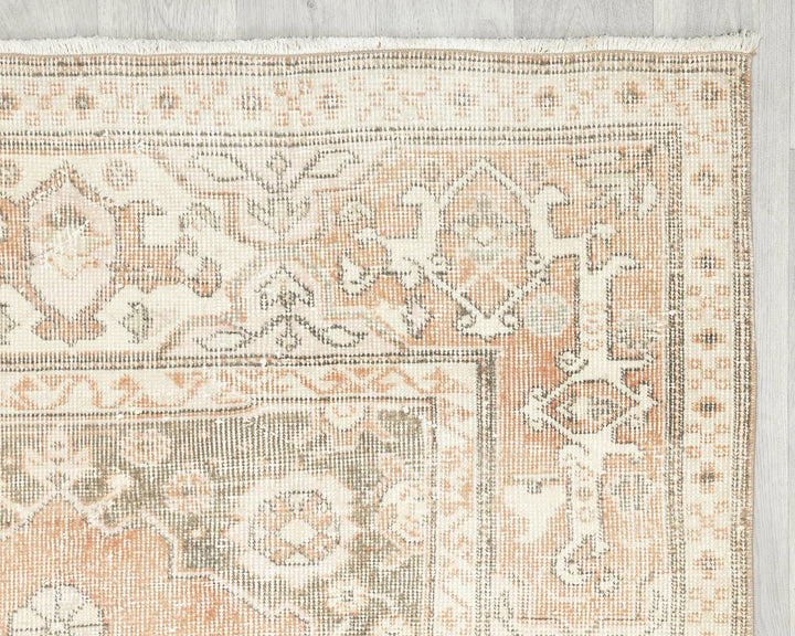 Multicolor Turkish Oushak Rug 6'11" x 3'11" Hand-Knotted | No. VR77207