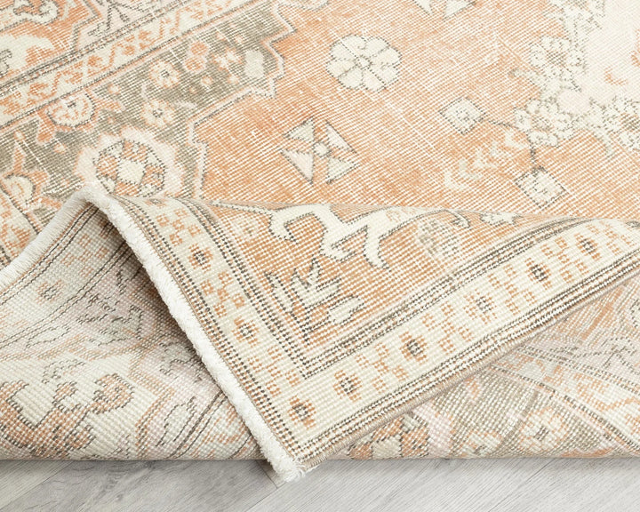 Multicolor Turkish Oushak Rug 6'11" x 3'11" Hand-Knotted | No. VR77207