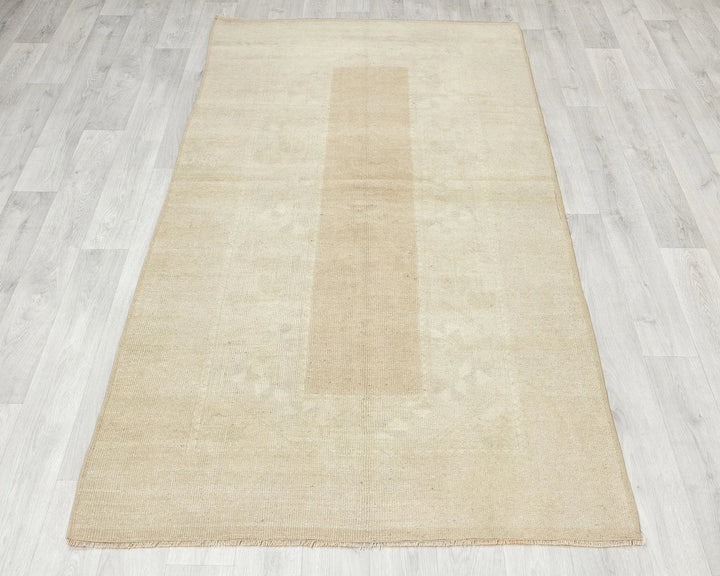 Multicolor Turkish Oushak Rug 3'7" x 6'7" Hand-Knotted | No. VR77218