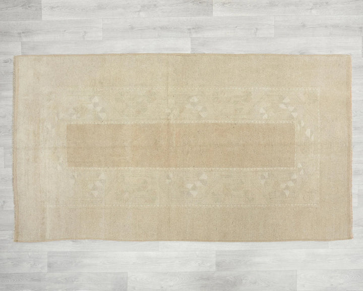 Multicolor Turkish Oushak Rug 3'7" x 6'7" Hand-Knotted | No. VR77218