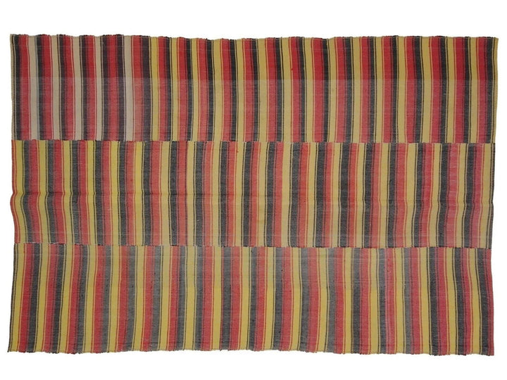 Multicolor Turkish Kilim Rug 6' x 8' 11" Flat-Weave | No. VR77242