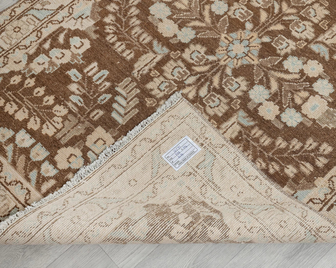 Brown Runner Rug 3' 5" x 13' 1" | No. VR77285