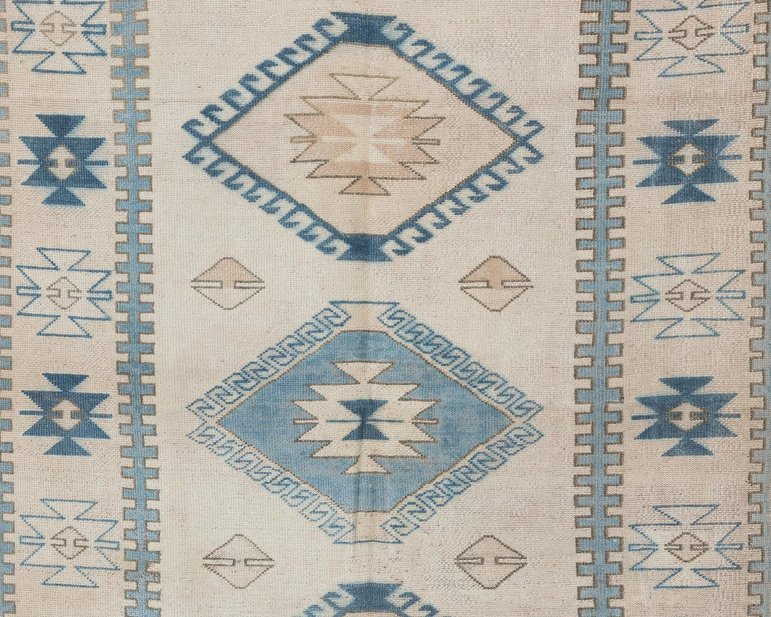 Multicolor Turkish Oushak Rug 5' 5" x 8' 1" Hand-Knotted | No. VR77356