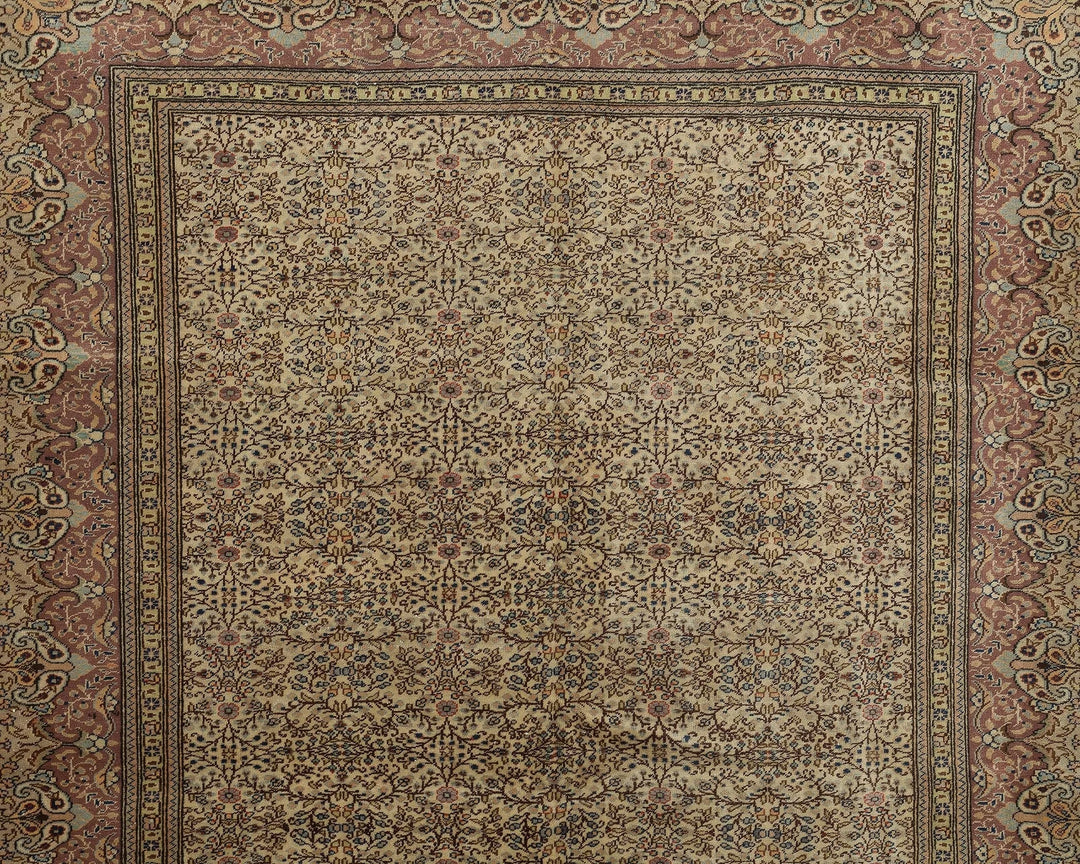 Multicolor Turkish Oushak Rug 6' 7" x 9' 4" Hand-Knotted | No. VR77375